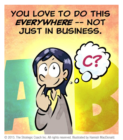 You love to do this everywhere — not just in business.